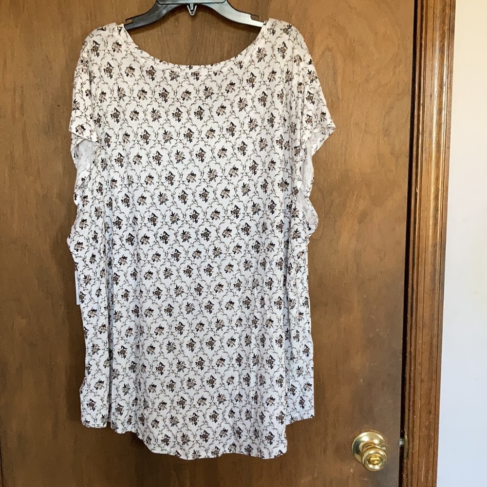 Preswick & Moore floral print top soft material w stretch 3X - Picture 13 of 14